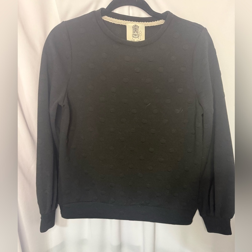Lili’s Closet Black Textured Sweatshirt
